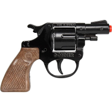 Alltoys Rendőrségi revolver, fém, fekete, 8 töltényes katonásdi