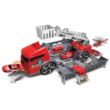 Alltoys Szétnyitható tűzoltóautó autópálya és játékautó