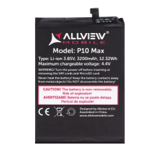 AllView Akku 3200 mAh LI-ION (belső akku, beépítése szakértelmet igényel) Allview P10 Max mobiltelefon, tablet alkatrész