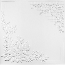  Álmennyezeti lap, C2068, fehér, 50 x 50 x 0,3 cm gipszkarton és álmenyezet