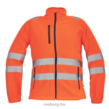  ALMERIA HV polár pulóver narancssárga S-3XL láthatósági ruházat