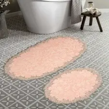  Aln_E4_485 Fürdőszoba szőnyeg szett (2 darab) Por lakástextília