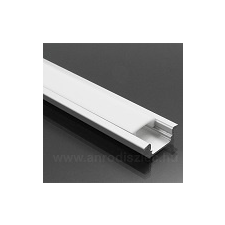  ALP-001 - Aluminium U profil ezüst, LED szalaghoz, opál burával világítás