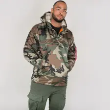 Alpha Industries HPO ANORAK - woodcamo65 férfi kabát, dzseki