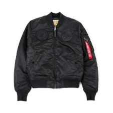 Alpha Industries MA-1 VF NASA - all black férfi kabát, dzseki