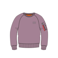 Alpha Industries X-Fit Sweat - mauve férfi pulóver, kardigán