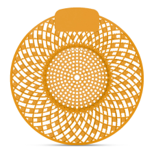 Alpha Piszoár illatosító rács Spiral, mangó illatú (sötét sárga) tisztító- és takarítószer, higiénia