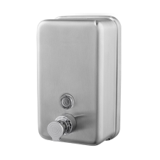 Alpha Rozsdamentes acél habszappan adagoló matt, műanyag tartállyal, 1100 ml fürdőszoba kiegészítő