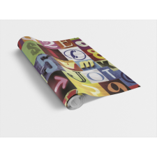  ALPHA / színes betűk 45cm x 15m öntapadós tapéta tapéta, díszléc és más dekoráció