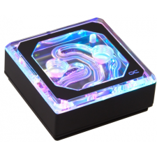 AlphaCool 12948 Eisblock XPX Aurora Edge Plexi fekete CPU vízhűtő blokk hűtés