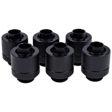 AlphaCool 17228 Eiszapfen 13/10mm compression fitting G1/4 - fekete 6 darabos szett hűtés