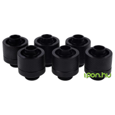 AlphaCool 17234 Eiszapfen 16/10mm compression fitting G1/4 - fekete 6 darab hűtés