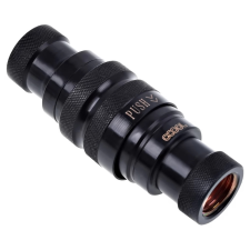 AlphaCool 17282 Eiszapfen quick release connector kit G1/4 inner thread fekete hűtés