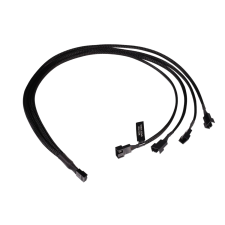 AlphaCool 18684 Y-elosztó 4 tűs 4x 4 tűs PWM-hez - 60cm hűtés