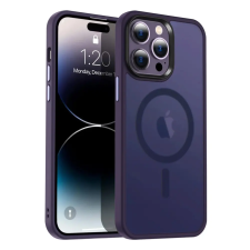 Alphajack iPhone 13 Pro Max MagSafe-kompatibilis áttetsző matt tok sötétlila tok és táska