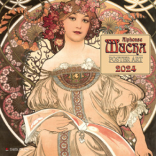  Alphonse Mucha - Poster Art 2024 naptár, kalendárium