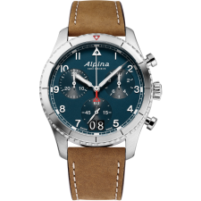 Alpina AL-372NW4S26 Startimer Pilot Chronograph Mens Watch 41mm 10ATM, karóra