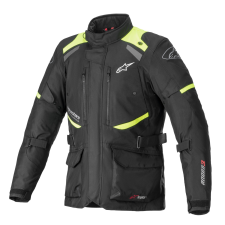 Alpinestars Andes Drystar 3 motoros kabát fekete-fluo sárga motoros kabát