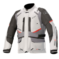 Alpinestars Andes Drystar motoros dzseki szürke-fekete-piros motoros kabát