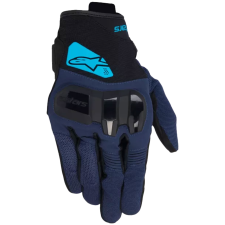 Alpinestars Chrome V2 motoros kesztyű fekete-kék-világoskék motoros kesztyű