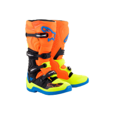Alpinestars Csizma Tech 5 neon narancs / kék / neon sárga 43 motoros csizma