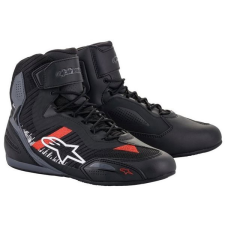 Alpinestars FASTER-3 RIDEKNIT, fekete/szürke/piros, 2025, mérete 41 motoros csizma