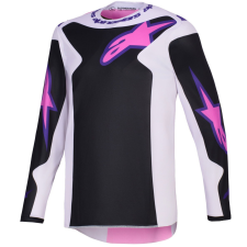 Alpinestars Fluid Grid motokrossz mez fekete-világosszürke-lila motocross mez