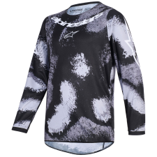 Alpinestars Fluid Lahnd gyerek motokrossz mez szürke-camo árnyalatos motocross mez