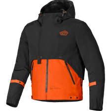 Alpinestars Mootant Waterproof Parka motoros kabát fekete-fluo narancssárga motoros kabát