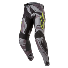 Alpinestars Racer Tactical 2024 motocross nadrág szürke camo-fluo-sárga-fekete motoros nadrág