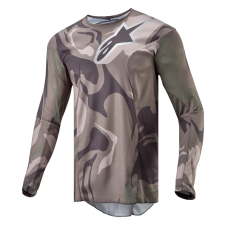 Alpinestars Racer Tactical 2024 motokrossz mez zöld camo-barna motocross mez