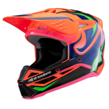 Alpinestars S-M3 HAIDEN DEEGAN gyerek motokrossz bukósisak fluo narancssárga-lila-rózsaszín-zöld bukósisak
