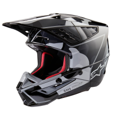 Alpinestars S-M5 Rover 2 motokrossz bukósisak fekete-ezüst bukósisak