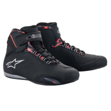 Alpinestars Sektor Waterproof motoros cipő fekete-piros-szürke-camo motoros csizma