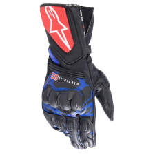 Alpinestars SP-8 3 Monster FQ20 motoros kesztyű fekete-piros-kék-fehér motoros kesztyű