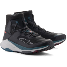 Alpinestars Speedforce XR motoros cipő fekete-kék-zöld-szürke motoros csizma