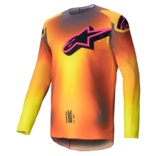 Alpinestars Supertech Lipan motokrossz mez sárga-rózsaszín motocross mez