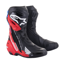 Alpinestars Supertech R Honda 2024 motoros csizma fekete-piros-kék-fehér motoros csizma