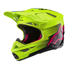 Alpinestars Supertech S-M10 Unite motokrossz bukósisak fluo sárga-fekete-rózsaszín bukósisak