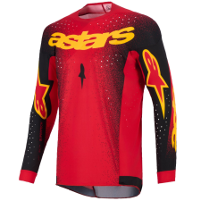 Alpinestars Supertech Scenz motokrossz mez piros-fekete-sárga motocross mez
