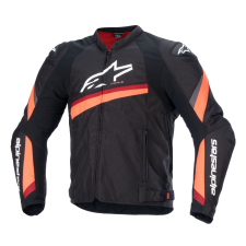 Alpinestars T-GP PLUS R 4 motoros kabát fekete-fluo piros motoros kabát