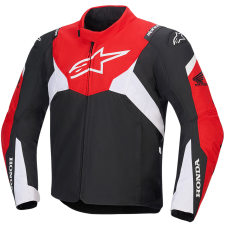 Alpinestars T-Jaws V4 Waterproof Honda kollekció motoros kabát fekete-piros-fehér motoros kabát
