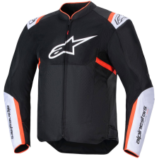 Alpinestars T-SPS Air V2 motoros kabát fekete-fehér-fluo piros motoros kabát