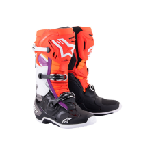 Alpinestars Tech 10 csizma fekete / neon piros / neon narancs 48 motoros csizma