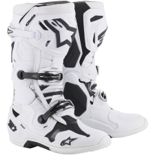 Alpinestars Tech 10 motorkerékpár csizma fehér motoros csizma