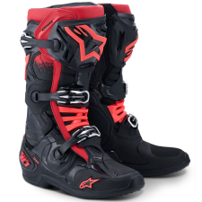 Alpinestars Tech 10 motoros csizma fekete-piros motoros csizma