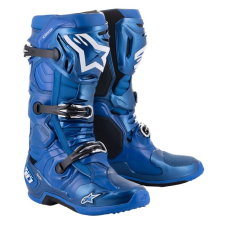 Alpinestars Tech 10 motoros csizma kék-fekete-fehér motoros csizma