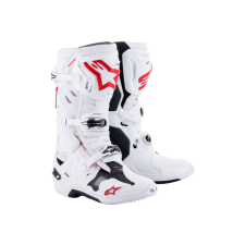 Alpinestars Tech 10 Supervented fehér / piros 45,5 csizma motoros csizma