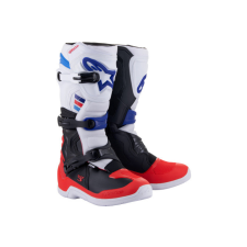 Alpinestars Tech 3 fehér/piros/kék csizma 48 motoros csizma