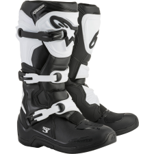 Alpinestars Tech 3 motorkerékpár csizma fekete-fehér motoros csizma